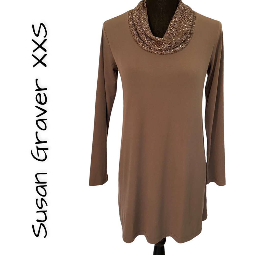 SUSAN GRAVER Tunic Top, Size XXS